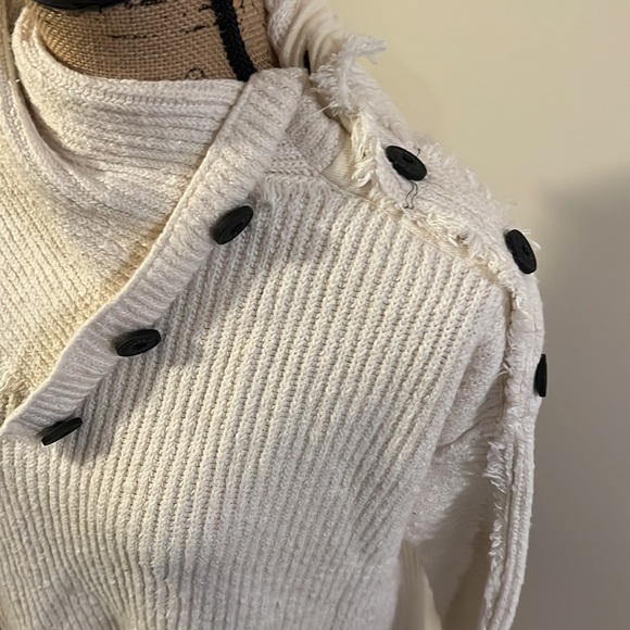 Free People On My Side Button Cowl Neck Sweater Knit - Picture 4 of 9